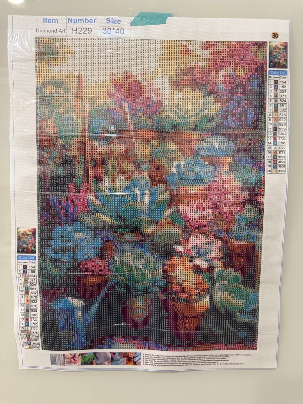 Succulent Diamond Art Painting Kit 30x40 Square Drills